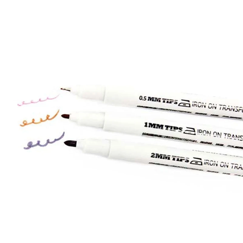Marcador textil permanente punta fina, rotuladores para ropa no tóxicos para camiseta, zapatos, K1KF