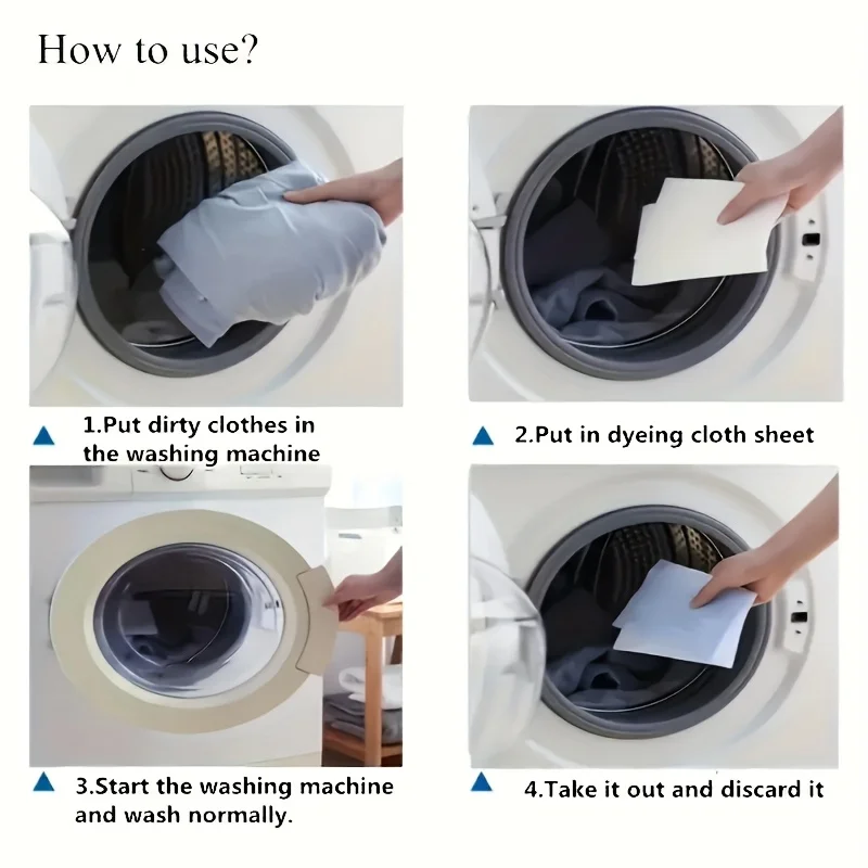 300/100 pieces of color-absorbing sheets for washing machines, preventing color transfer when washing clothes