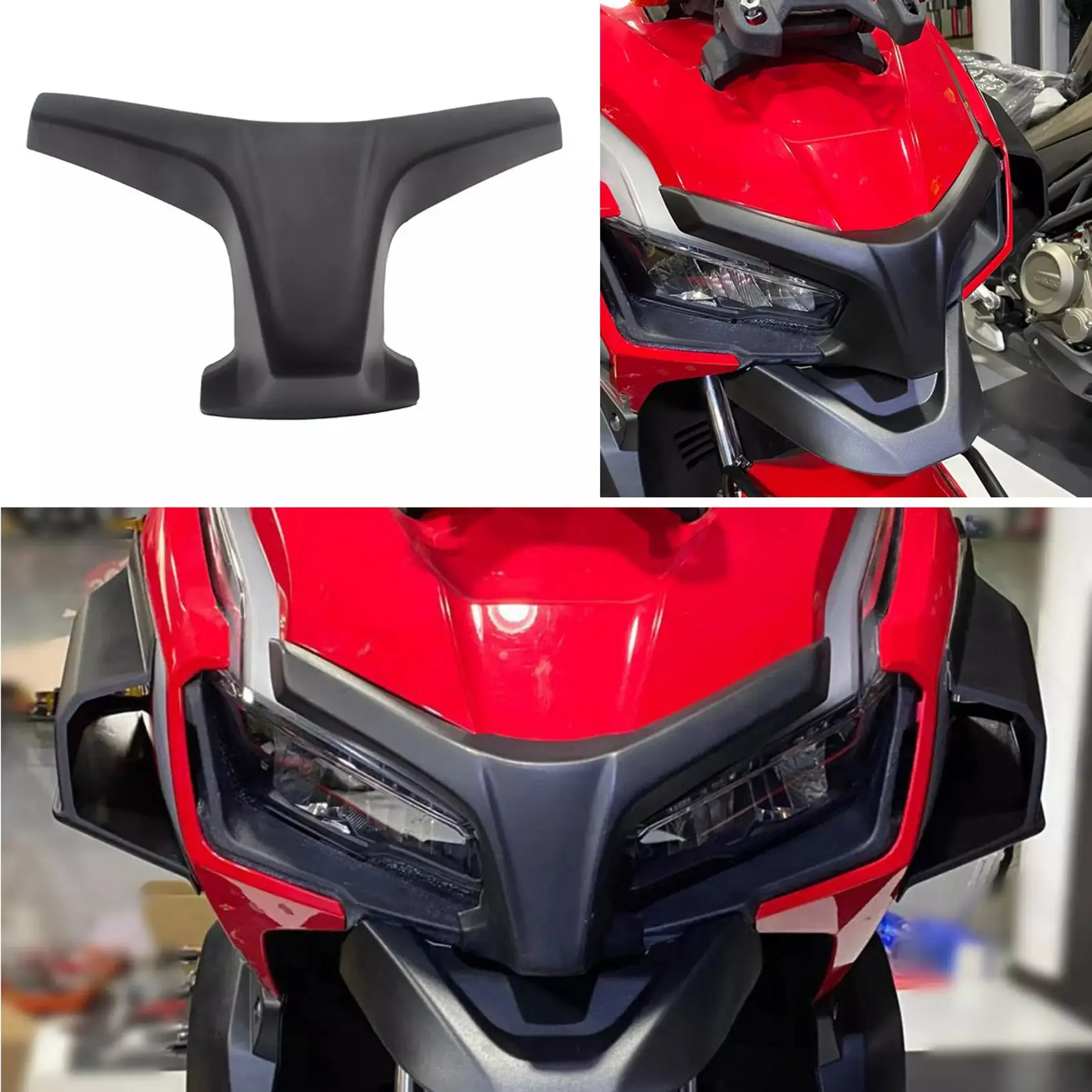 For Honda ADV 150 Adv150 2019-2021 Fairing Extension Cowl Cover Spoiler Black