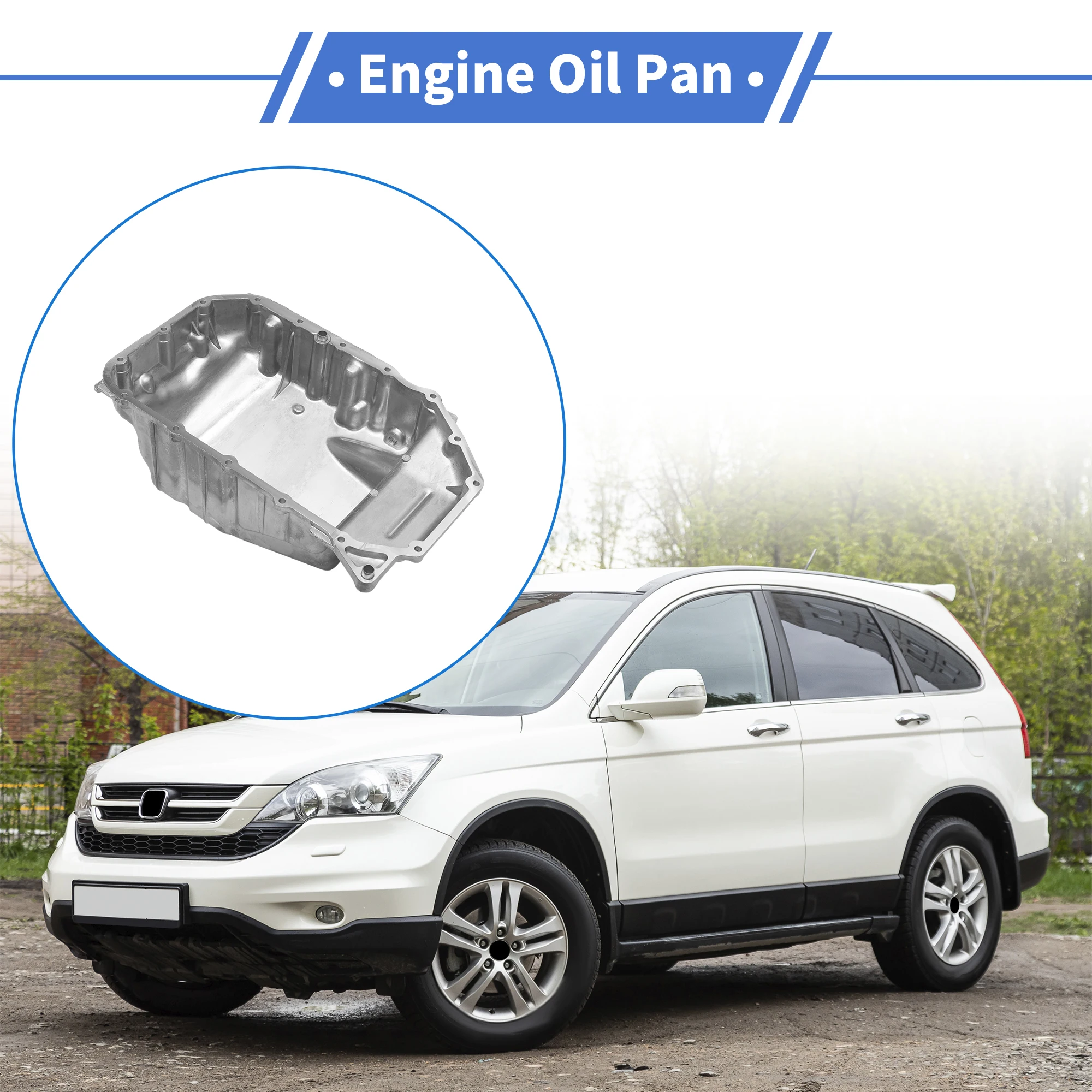 

UXCELL 1 шт. No 1200RZA000 масляный поддон двигателя для Honda CR-V 2.4L 07-09, алюминий, серебристый тон