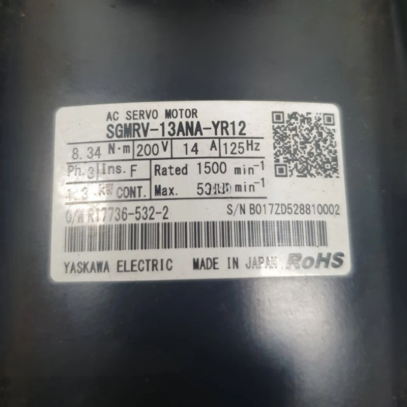 

New Yaskawa SGMRV-13ANA-YR12 Servo Motor 1 Year Warranty In Stock