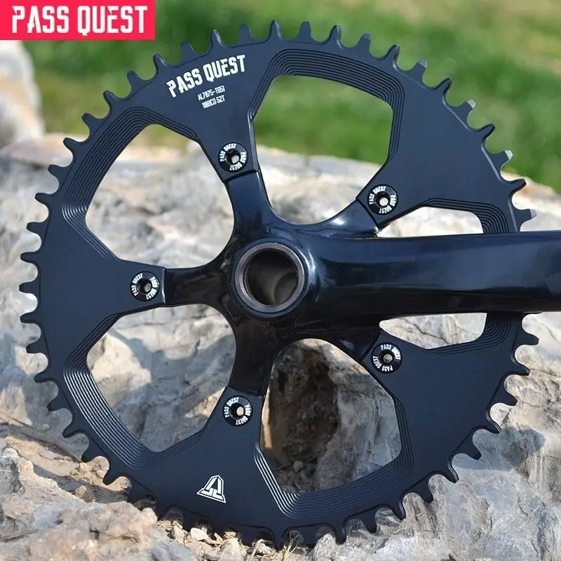 PASS QUEST 110 BCD (5-BOLT)36T-58T ROUND Narr Wide Chainring  7075-T651 Aluminum Alloy Chainwheel for Standard 9/10/11/12 Speed