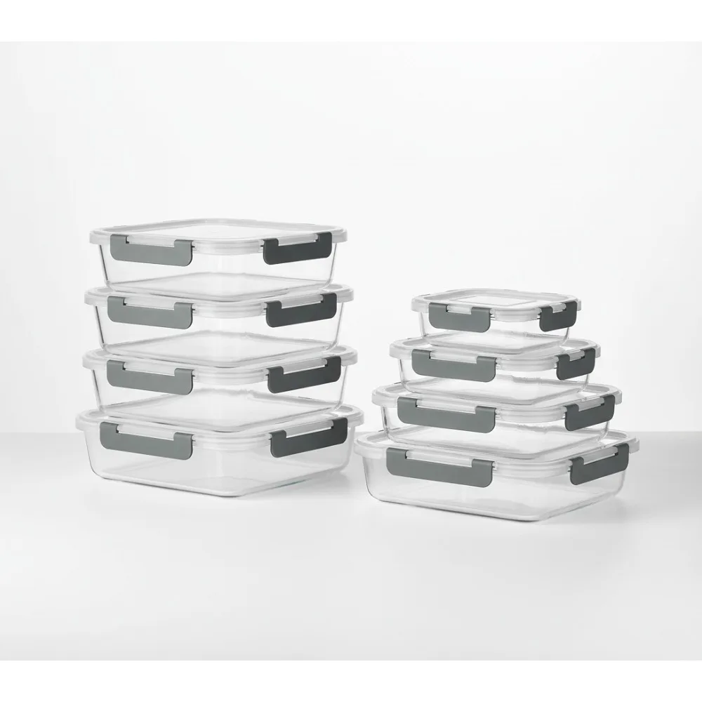 

[10-Pack] Glass Meal Prep Containers with Lids, Airtight Food Storage for Lunch, Microwave & Dishwasher Safe