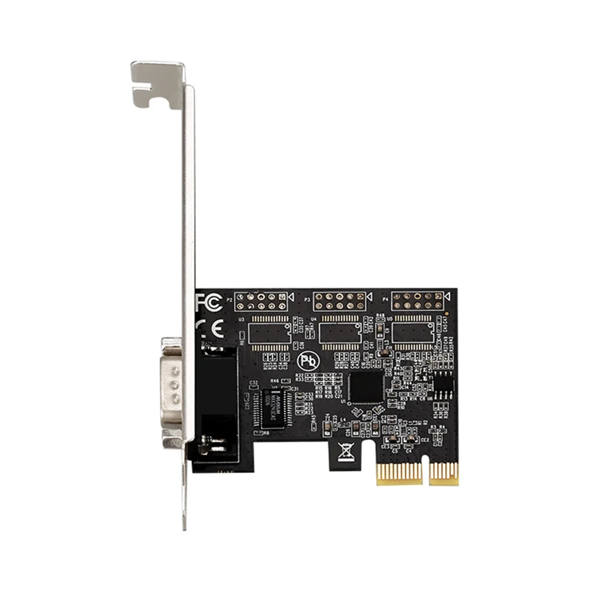 Pcie X1 to RS232 Serial Adapter Card Industrial Control Computer Expansion Card Computer Adapter PCI-E Serial Card