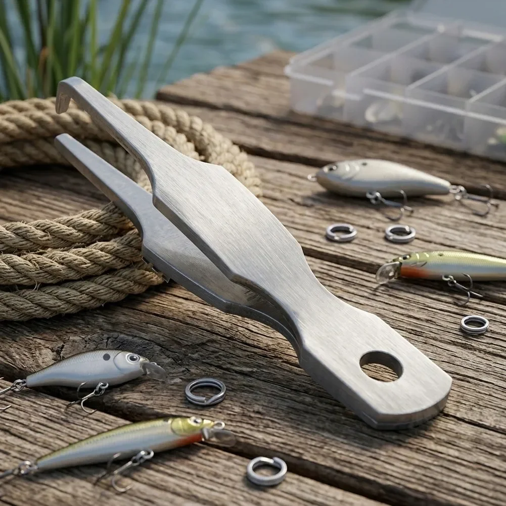 For Mini Pliers Compatible Ring Opening Tool Stainless Steel Quick Split Rings Opener 6.1cm 8g Fishing Accessory