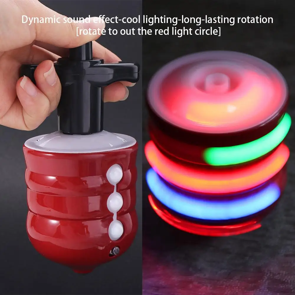 

Rotary Luminous Spinning Top Toys LED Press Classic Spinning Tops Toy Multi-player Cartoon Children's Gyroscope Toys