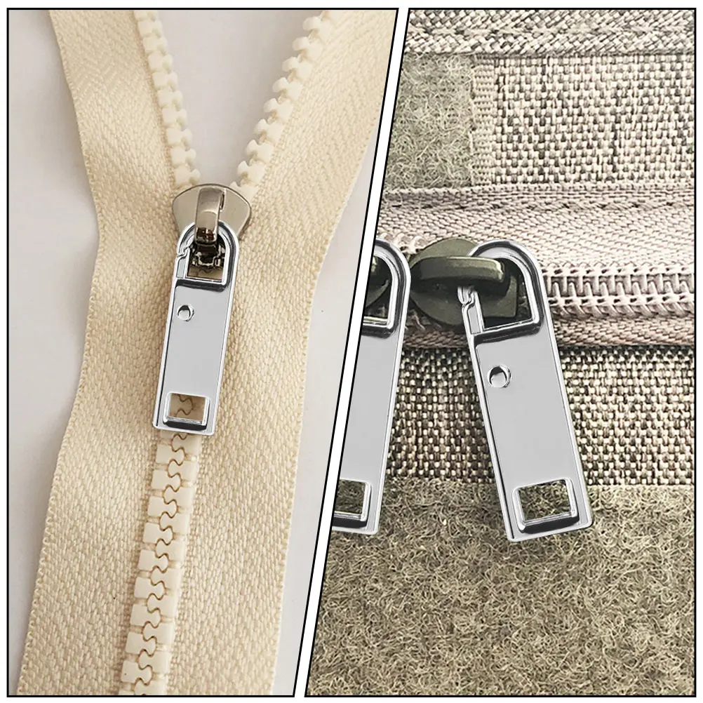 

10Pcs Zipper Pulls Metal Replacement Repair Tabs Detachable Suitable for Backpacks Bags Suitcases Coats Sportswear Accessories