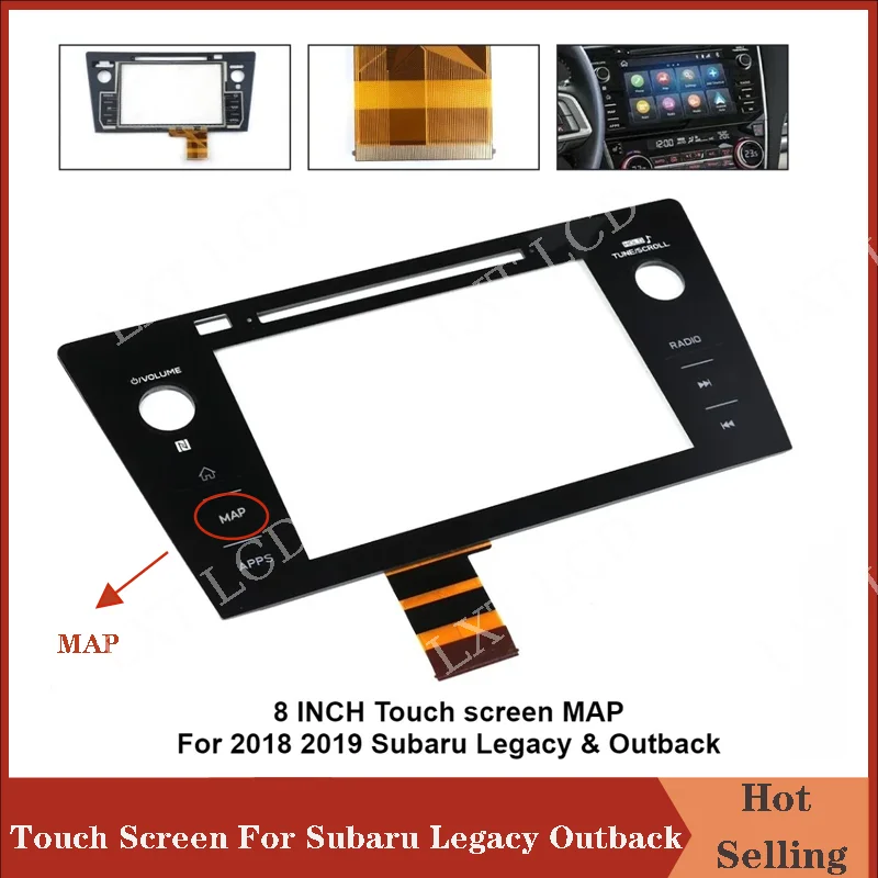 New 8 inch Touch Screen Digitizer MAP/PHONE For Subaru Legacy Outback 2018-2019 86431 AL66A 86431-AL66A 86431AL66A