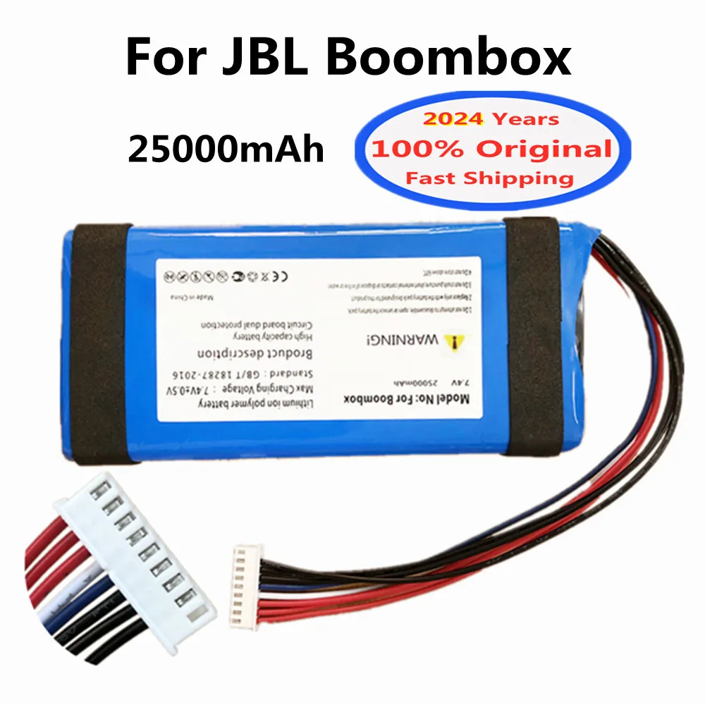 

2024 Years 25000mAh 100% Original Speaker Replacement Battery For JBL Boombox 1 Boombox1 Player Batterie Batteries GSP0931134 01