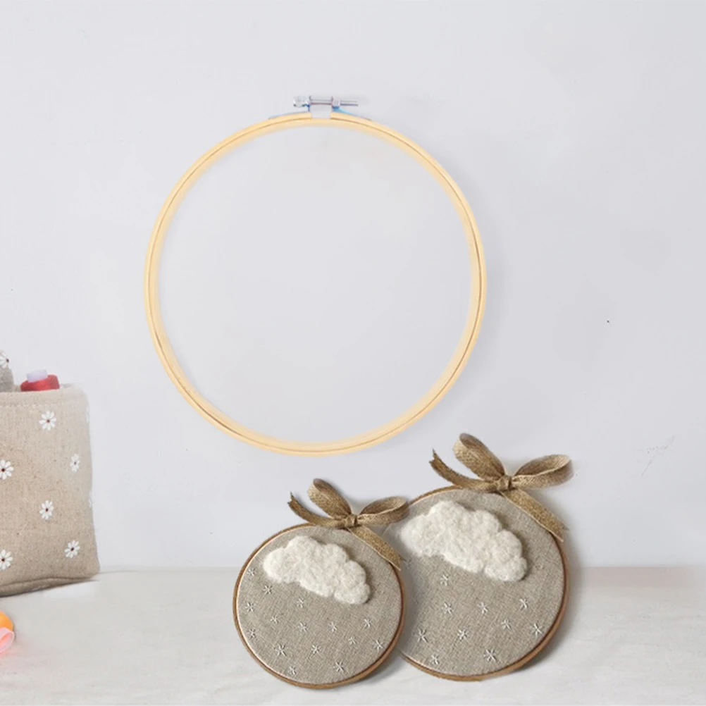 

12 PCS Bamboo Embroidery Stretch Cross Stitch Lover Gift DIY Hoop Round Sewing Circle