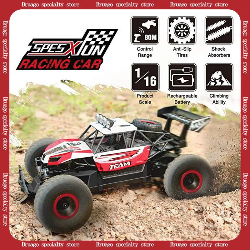 1: 16 Full Scale Drop Resistant Climbing Remote Control Car Children'S Toy Car 2.4g Four Wheel Off Road Vehicle Model Male Gift