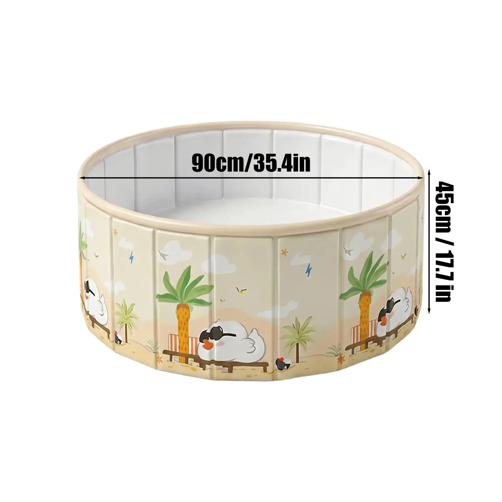 Thickened Bathtub Foldable Dog Pool Outdoor Backyard Pool Swimming Tub Dog Bathing Tub For Camping Boys Girls Pets view 6