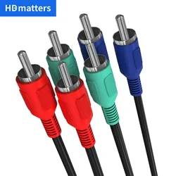Component Video cable 3-RCA Male to 3RCA Male RGB Ypbpr Component Video Cable for Samsung LG Sony HDTV DVD STB