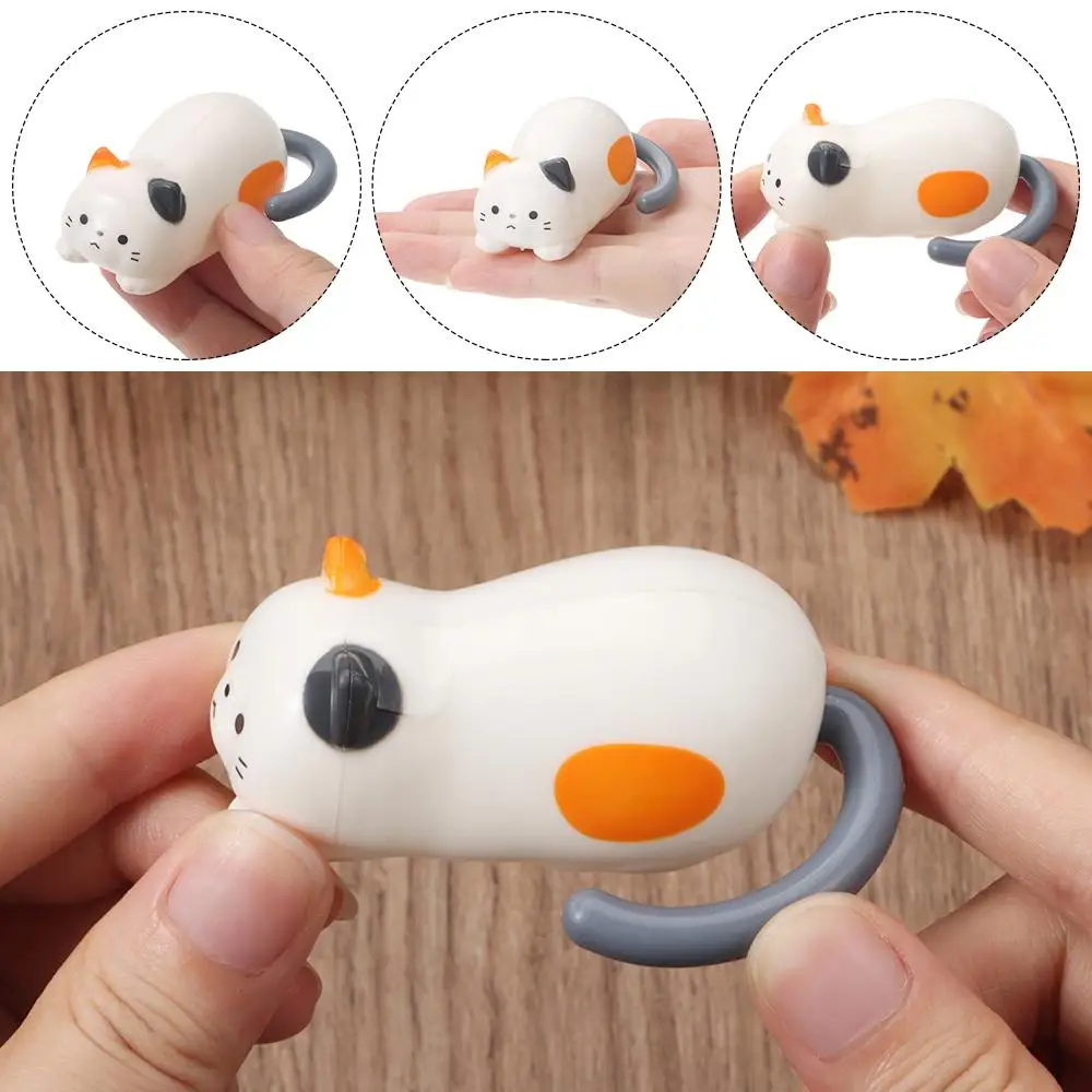 Hoge kwaliteit schattig rollend kattenspeelgoed Fidget Stress Relief Clockwork Kitten Beweegbaar speelgoed Kunststoffen Tumbling Kitten Toys Home