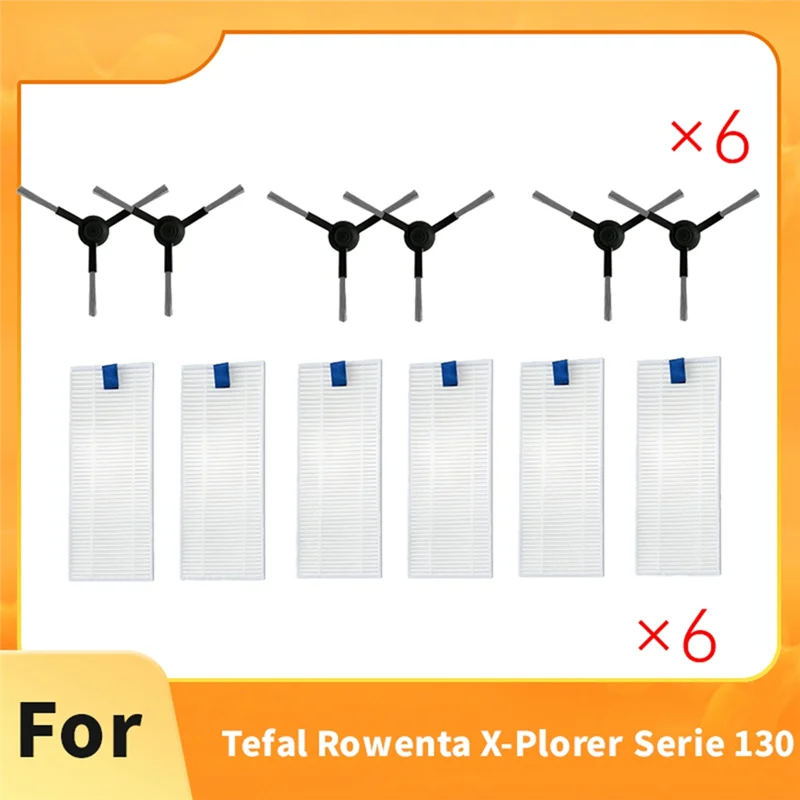 لتيفال روينتا X-Plorer Serie 130 AI ملحقات آلة الكنس فرشاة جانبية ملحقات فلتر Hepa #6