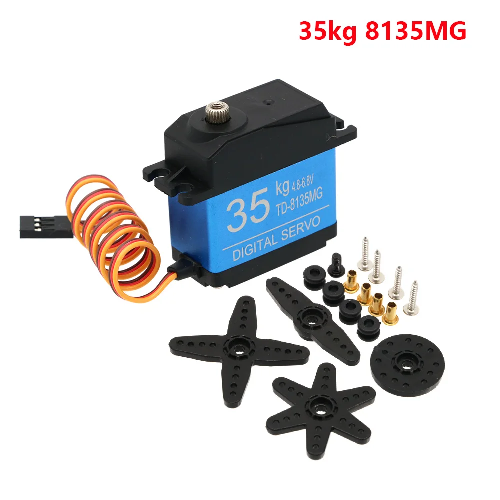 Impermeabile 20KG 25KG 30KG 35KG Servo 180 gradi grande coppia Servo digitale ingranaggi in metallo 25T Servo braccio per RC auto elicottero