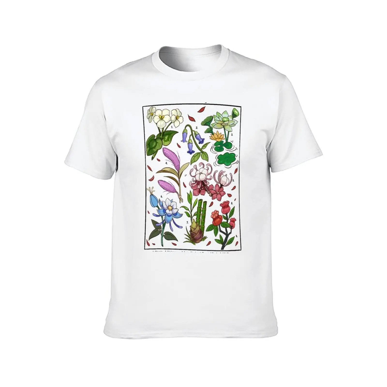 Flora of Liyue T-Shirt vintage graphic tee shirts graphic mens graphic t-shirts hip hop