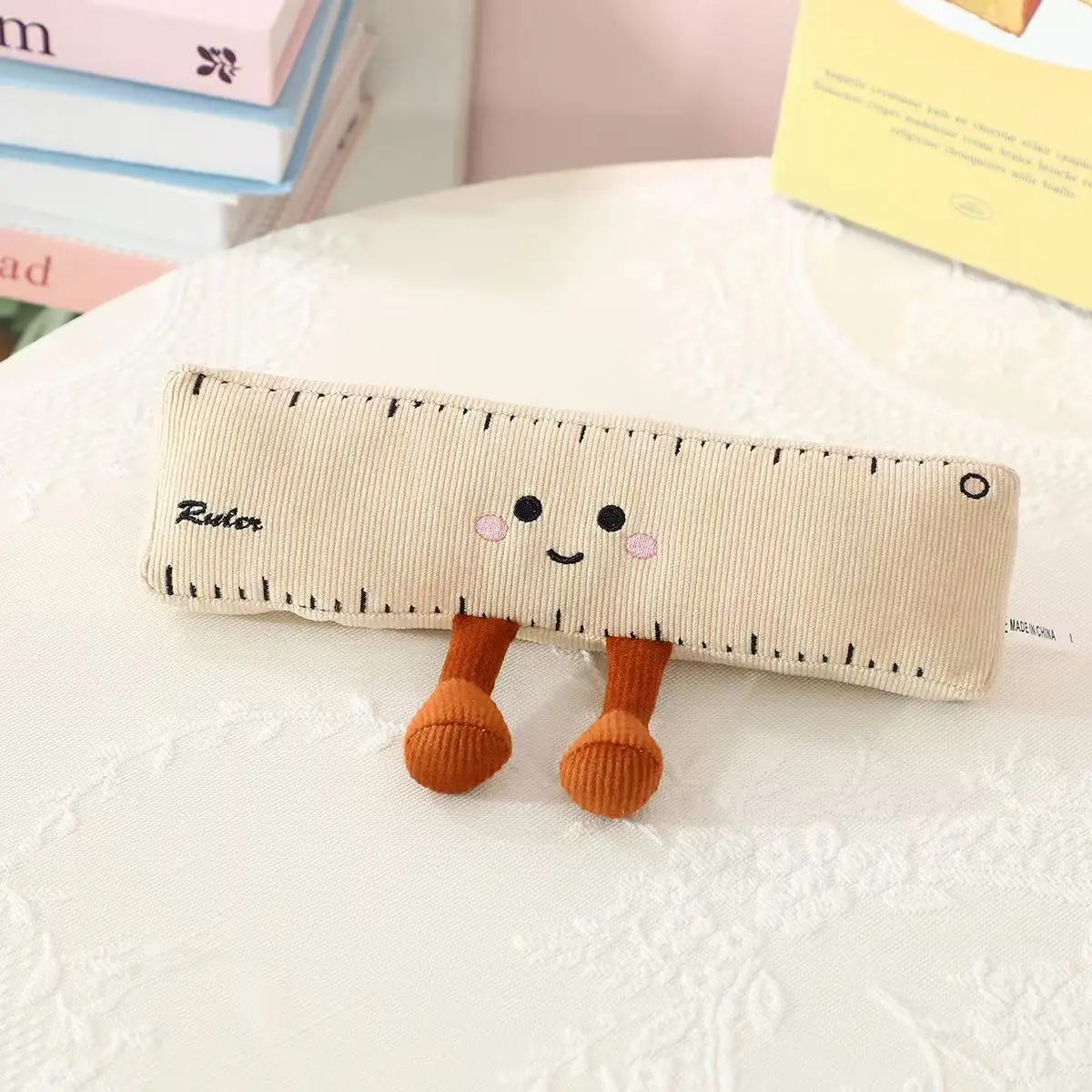 20/23/25 cm Neue Bleistift Lineal Notebook Puppe Kissen Gefüllte Plüsch Spielzeug Cartoon Anime Nette kinder Geburtstag geschenk Spaß Puppe