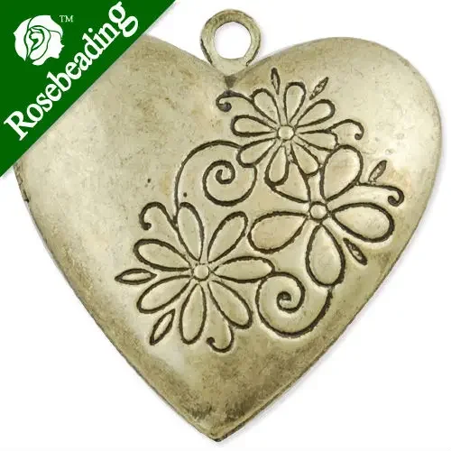 

20pcs 26x25 mm Antique Brass Heart Lockets Pendant Victorian Style,antique Locket,antique lockets for sale-C1166