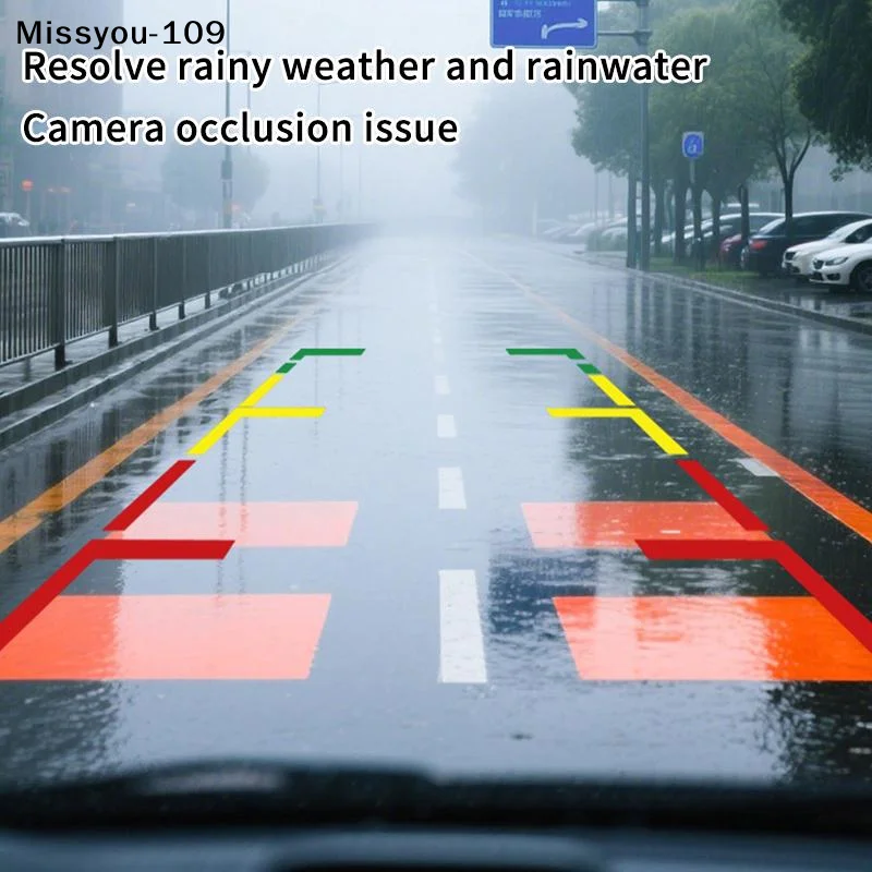 Waterproof Car Rear View Camera Rain Cover Protective Shield Strong Adhesive for Safe Driving on Rainy Days