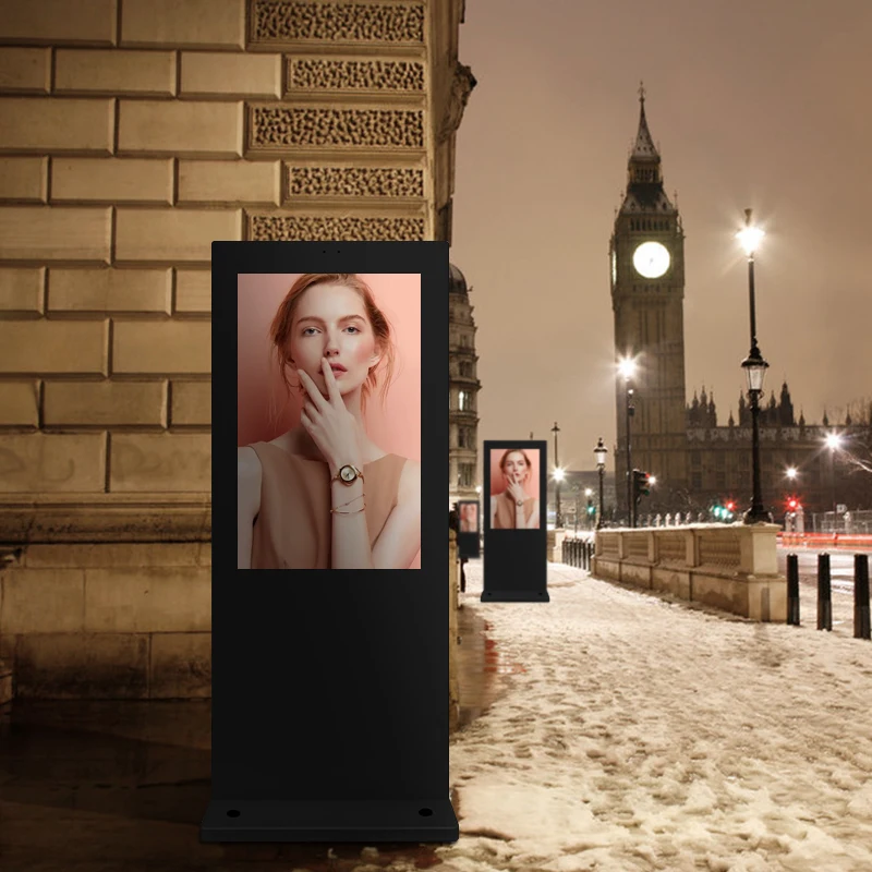 

High Brightness Outdoor Waterproof Ip66 55 Inch Floor Standing Lcd Display Advertising Screen Digital Signage