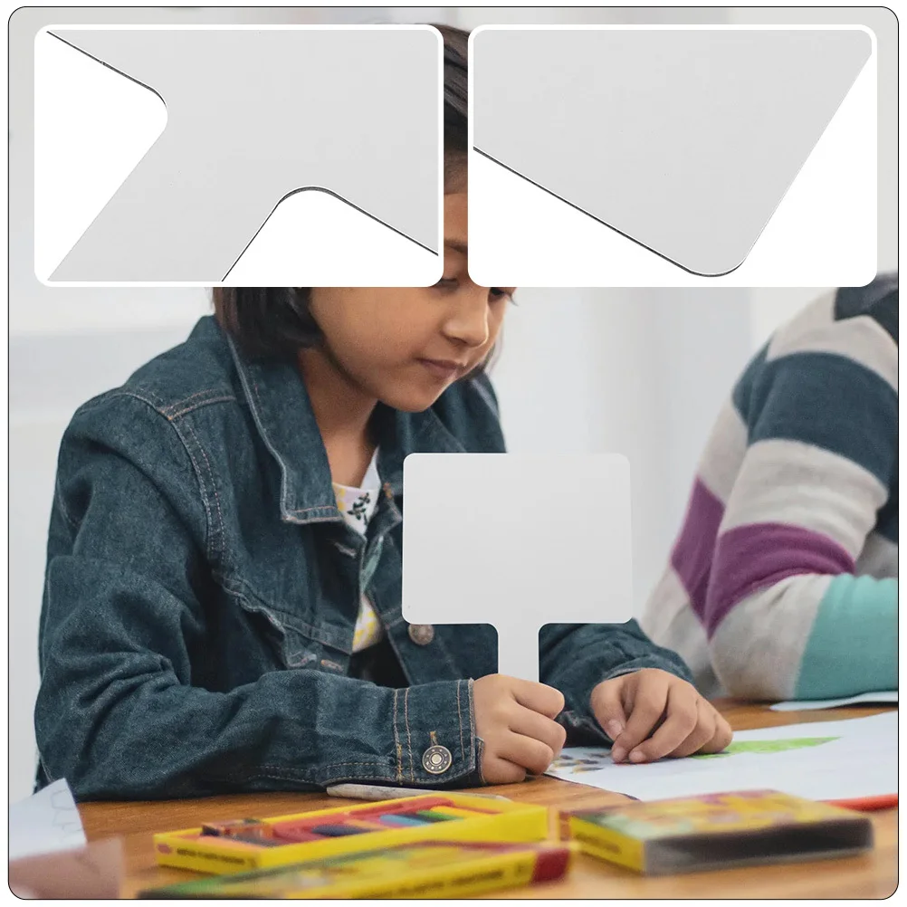 2 قطعة لوحة الإجابة واسعة غير الظلال قابل للغسل الملحقات المدرسية الاستخدام اليومي لوحات بيضاء قابلة لإعادة الاستخدام للفصول الدراسية المنزل المحمولة #2