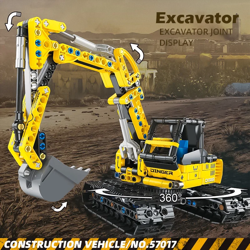 Children's car toys cranes building blocks construction vehicles excavators bulldozers model puzzles assembly machinery group