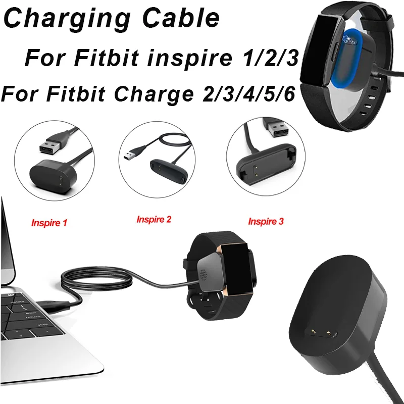 Für Fitbit Inspire 1/2 / Ace 3 / Fitbit Inspire3 USB-Ladegerät Smartwatch-Zubehör Schnellladegerät Ersatzladegerät