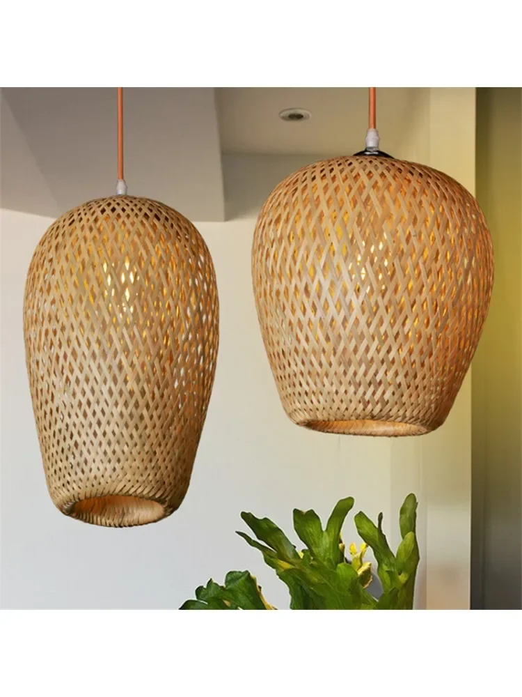 Bamboe Chinese stijl hanglamp Hoge kwaliteit hanger Hand maken lichten Woonkamer Restaurant Eetkamer Hangende verlichtingsset - afbeelding 2