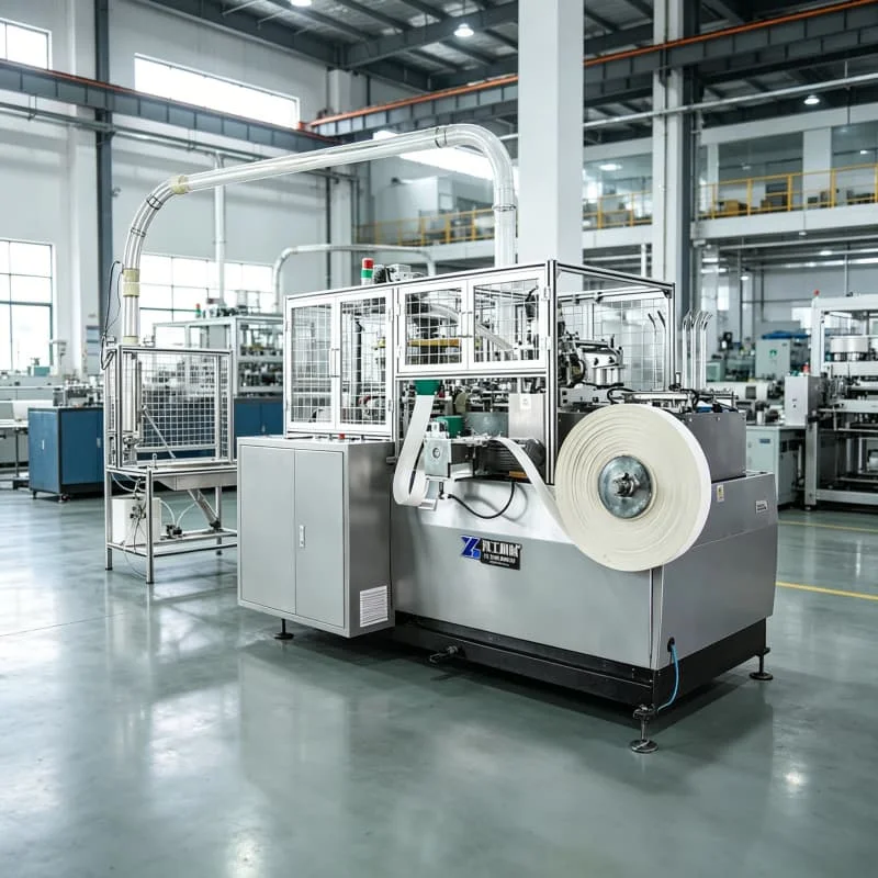 Paper Cup Machine Featuring PLC Bearing Gearbox Motor Engine Pump Gear for Restaurant Use Paper Bowls Customized Sale