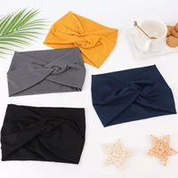 4 Pack Turban Headbands for Women Wide Vintage Head Wraps Knotted Cute Hair Band Accessories - Image 8