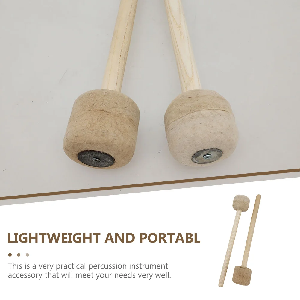

Drum Hammer Accessories 2Pcs Percussion Drumsticks Wooden Tube Professional Student Gift Rhythm Development