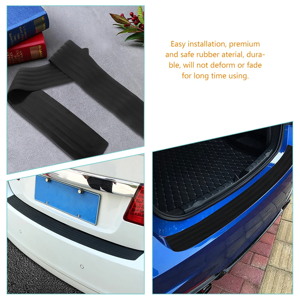 

Rubber Bumper Protector Guard Tailgate Strip Anti Collision Car Truck Accessories Durable Material Easy Install Scratch Proof