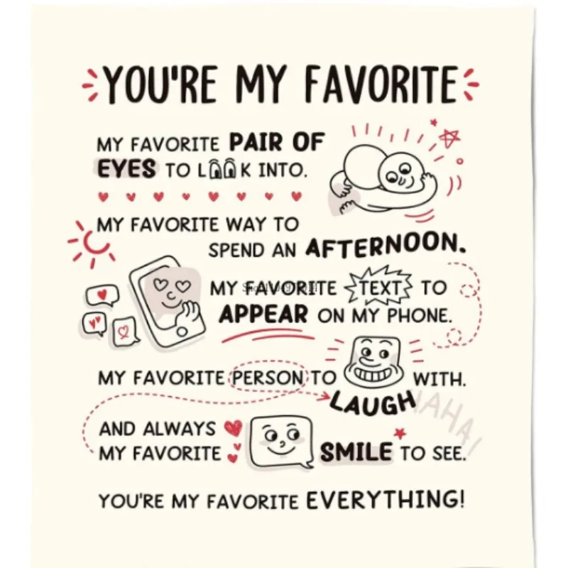 

Birthday Gifts for Girlfriend Boyfriend I Love You Blanket, Fun Soft Blanket Gift for Him/Her Husband/Wife/Fiance