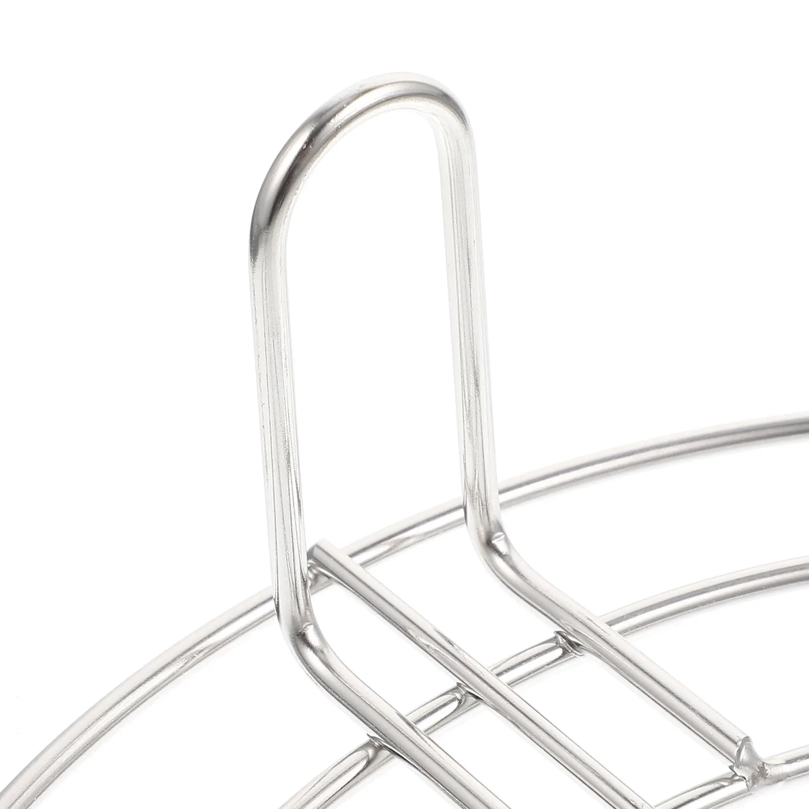 

Stainless Steel Steaming Rack 23cm Heat resistant Egg Holder for Pot Kitchen Utensil Lightweight Easy Clean