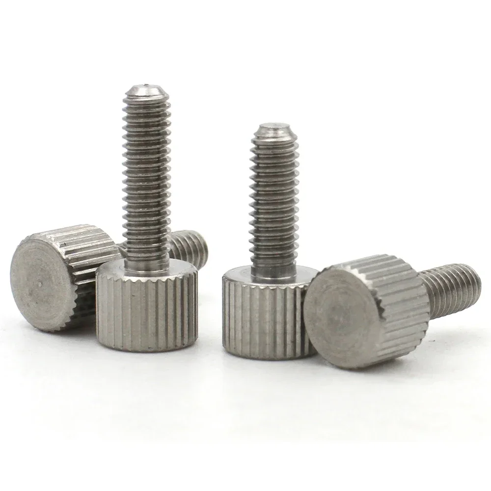 

1/2/5/10PCS 304 Stainless Steel Knurled Head Hand Thumb Screws for machinery adjustment M2-M8