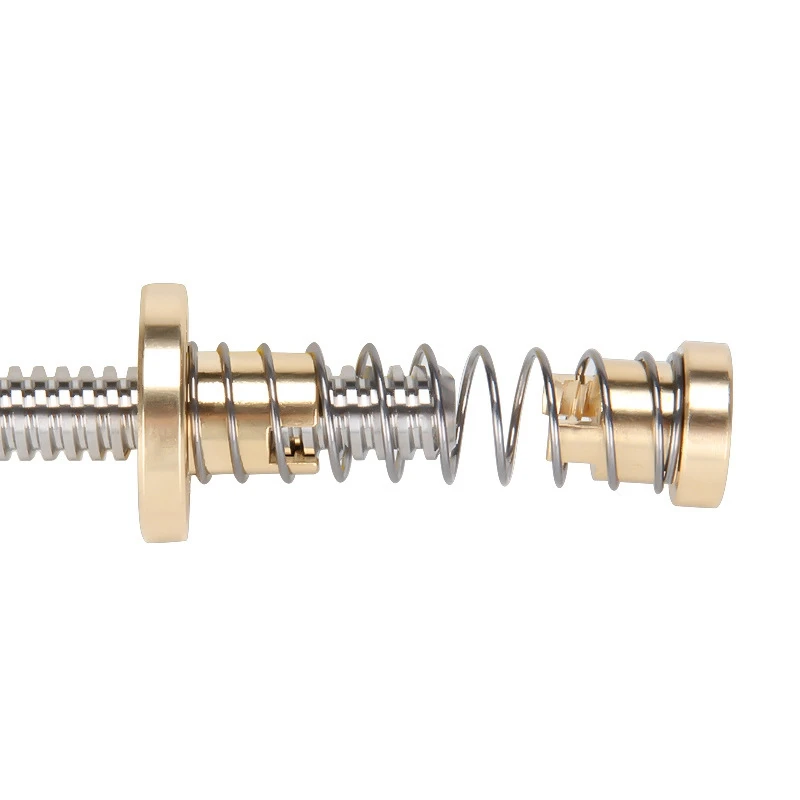 1PC T8 Lead Screw with 1PC T8 Anti-backlash Nut Spring Loaded Nut Elimination Gap Nut for T-Type Thread 8mm Trapezoidal 3D Parts - Image 3
