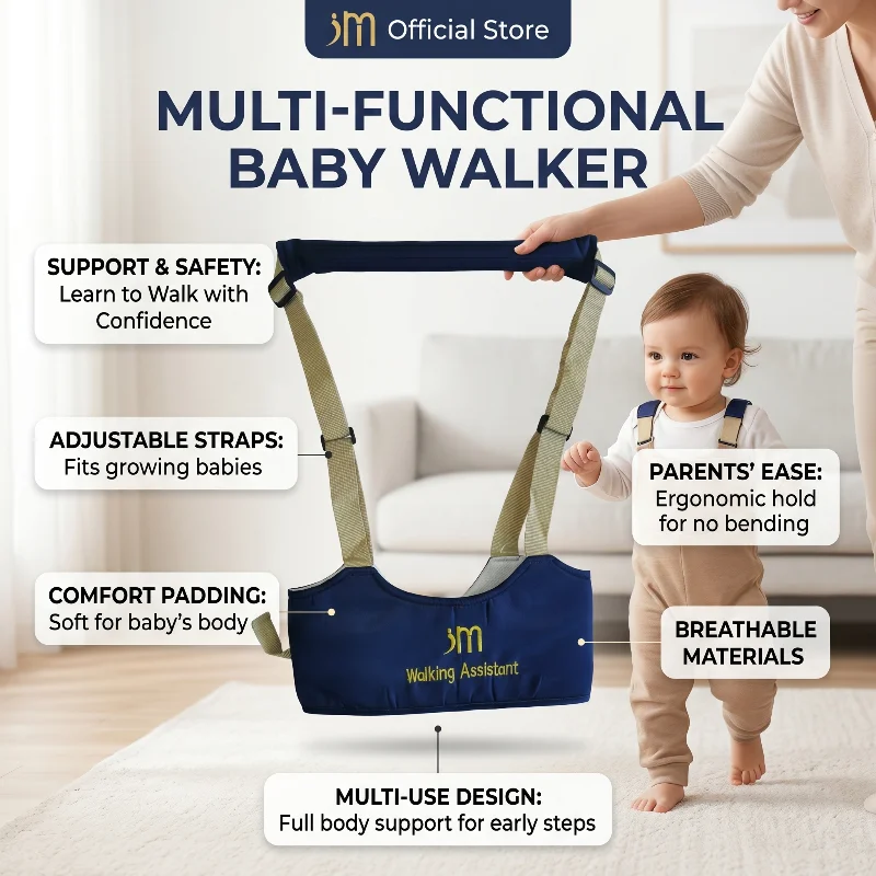 

Traction Belt for Baby To Learn To Walk, Anti Fall Traction Rope for Waist Protection, and A Magical Tool for Baby and Toddler