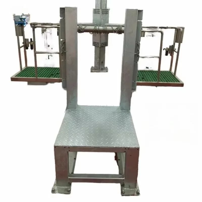 Cattle Abattoir Hydraulic Cow Skin Peeling Machine for Core Bearing Removal Slaughtering