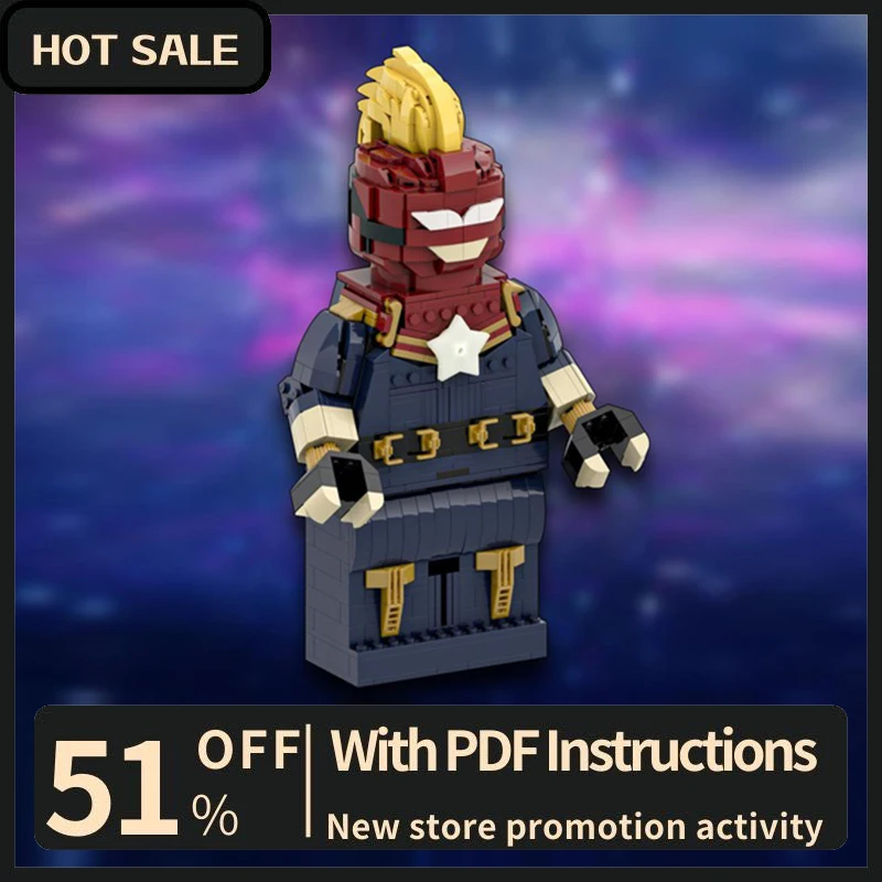 

New 915Pcs Famous Hero Movie Moc Character Up-Scaled Figure Model Building Blocks Diy Creative Ideas Kids Toys Birthday Gifts