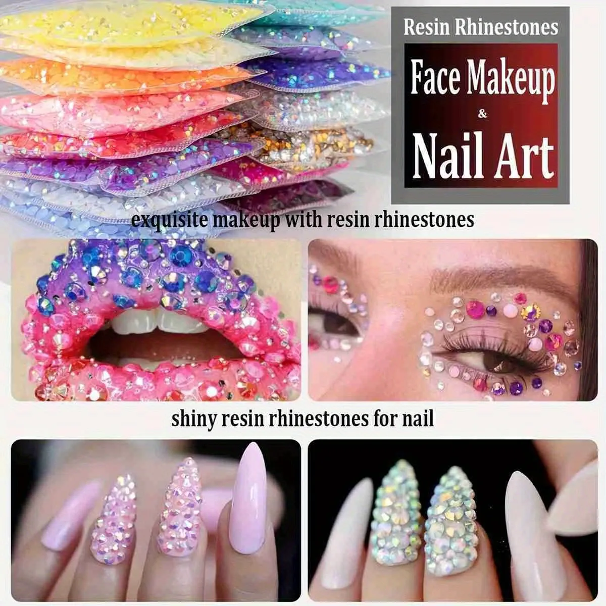 4000 Pz 2/3/4mm Rotondo In Resina Fondo Piatto Colore Glitter Strass FAI DA TE 3D Unghie artistiche Decorazione Manicure Gemma Accessori