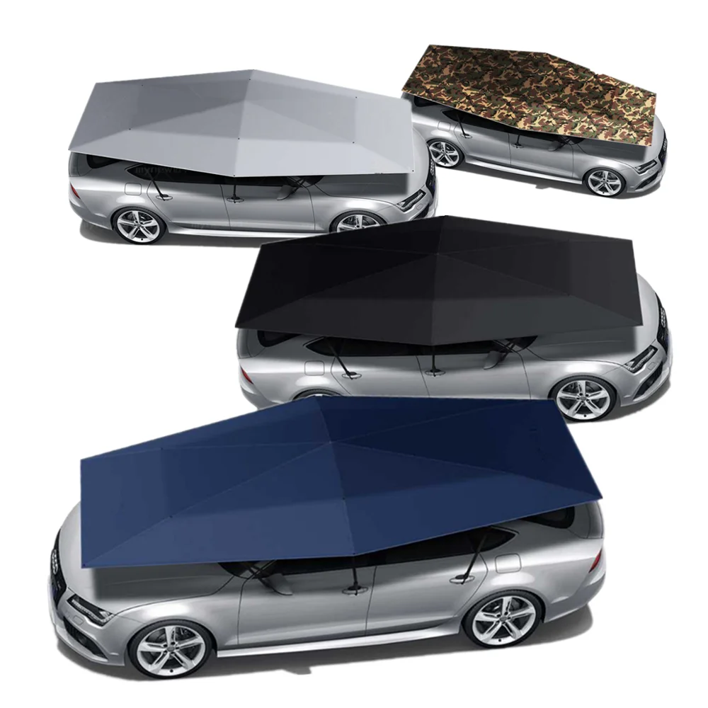 4.2M Semi-Automatic Car Umbrella Portable Exterior Accessory for Car Protection