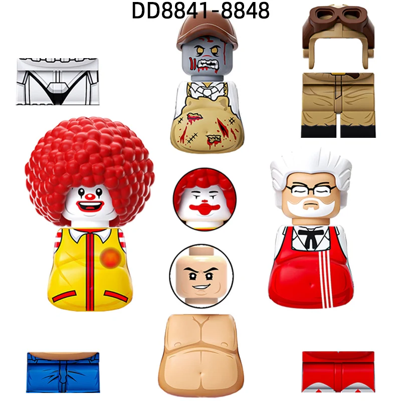 The Homelander Frenchi Billy Hughie Mother\'s Milk Ryan Kimiko Boys Model Blocks MOC Bricks Set Gifts Toys For Children G0174