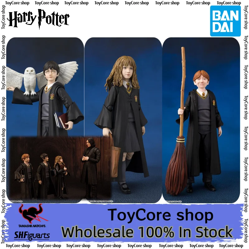 100% Genuine Bandai SHF Harry Potter Hermione and Ron Action Figures Articulated Figures Collectible Gifts Present ToysIn Stock