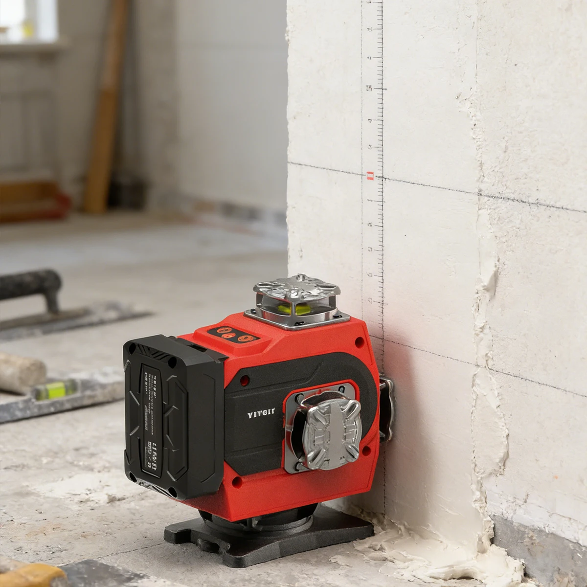 

Лазерный уровень на 16 линий с красным/зеленым лучом, самовыравнивающийся, с режимом мигания, алюминиевая основа, аккумулятор 3000 мАч, для подвешивания картин и разметки.