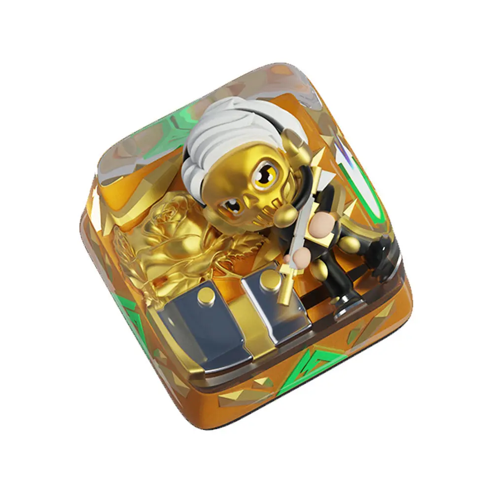 

Anime Keycaps Delta Force Eroded Gold Rose Red Wolf Custom Key Caps Mechanical Keyboard ACGN Cute Resin Artisan Keycap PC Gift