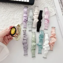 18mm 20mm 22mm Scrunchie Elastic Loop Strap for Huawei GT5 Pro 42mm GT5 GT4 41mm Women Strap for Samsung Galaxy 7 6 5 44mm 40mm