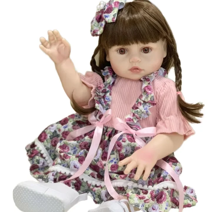 Girl Size Cheap Realistic Clothes Custom Reborn Dolls Silicone Baby Doll Black Full Body