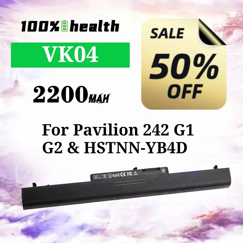 

VK04 2200mAh Laptop Battery for HP Pavilion 242 G1 G2 / HSTNN-YB4D Lithium Rechargeable Battery