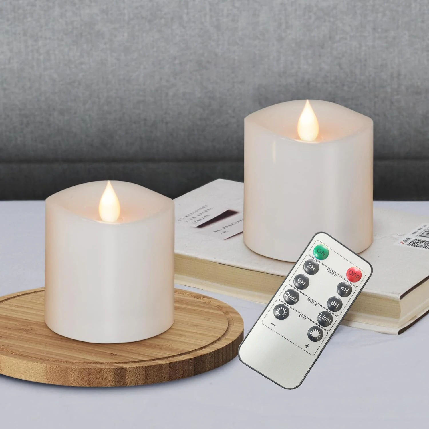 

Flameless Flickering LED Candles Battery Operated for Wedding Birthday Party Romantic Ambience Home Decor Warm Light 3D Flame